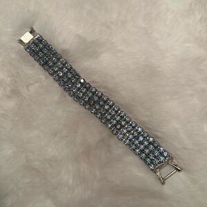 Sparkling Blue Rhinestone Bracelet
